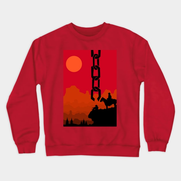 Django Unchained 01 Crewneck Sweatshirt by JorisLAQ